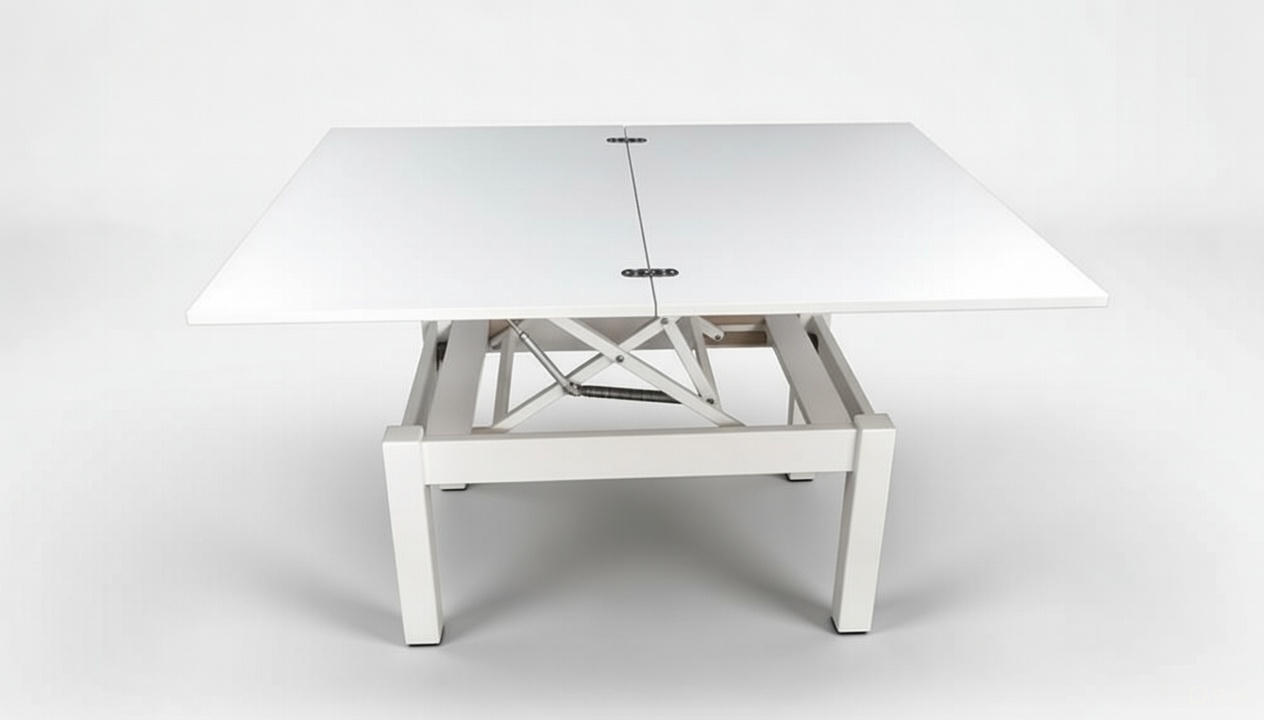 Cosmos Rectangular Transformer Table White, European Living Collection ...